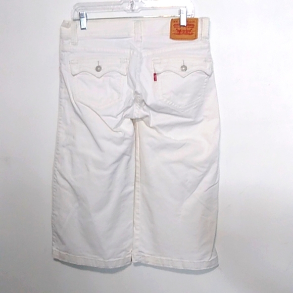 Levi's - White 542 Low Capri Length Jeans - Size 8 - Picture 5 of 6